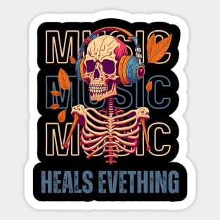 Music Heals Everything Sticker